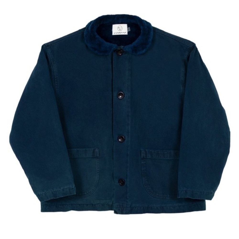 Older Brother Navy Sherpa Chore Coat